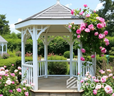 Беседка восьмигранник №87 - фото 1876